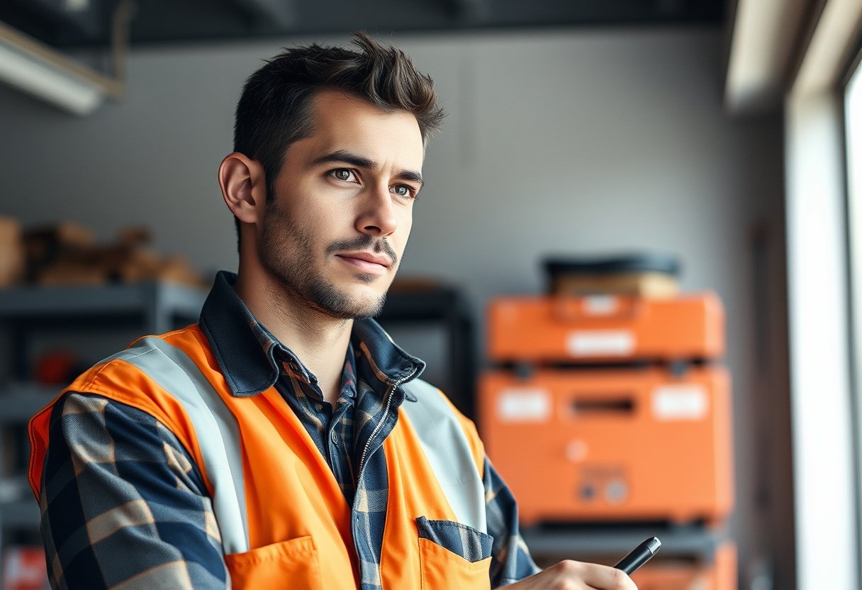 Imagen de un profesional de Técnico Laboral en Gestión de Transporte realizando actividades propias de los estudios realizados