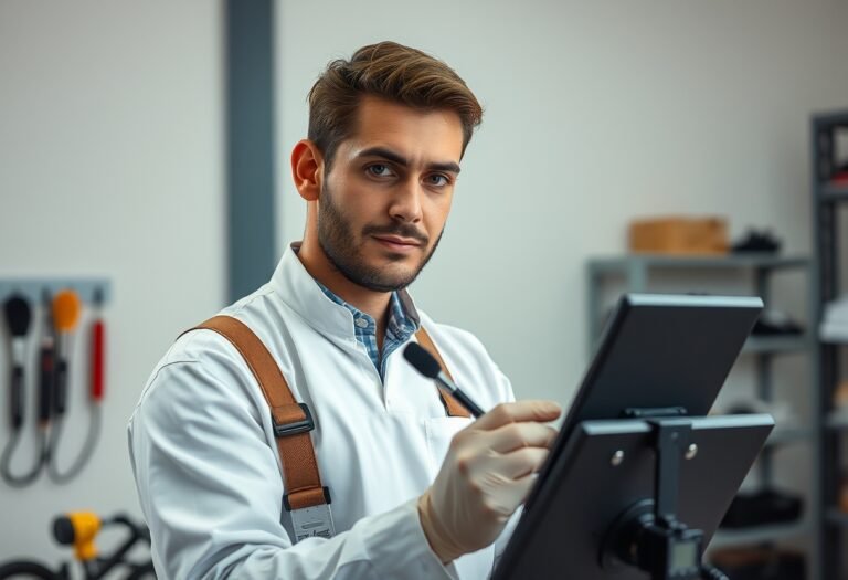 Imagen de un profesional de Técnico Laboral en Maquillaje Profesional realizando actividades propias de los estudios realizados