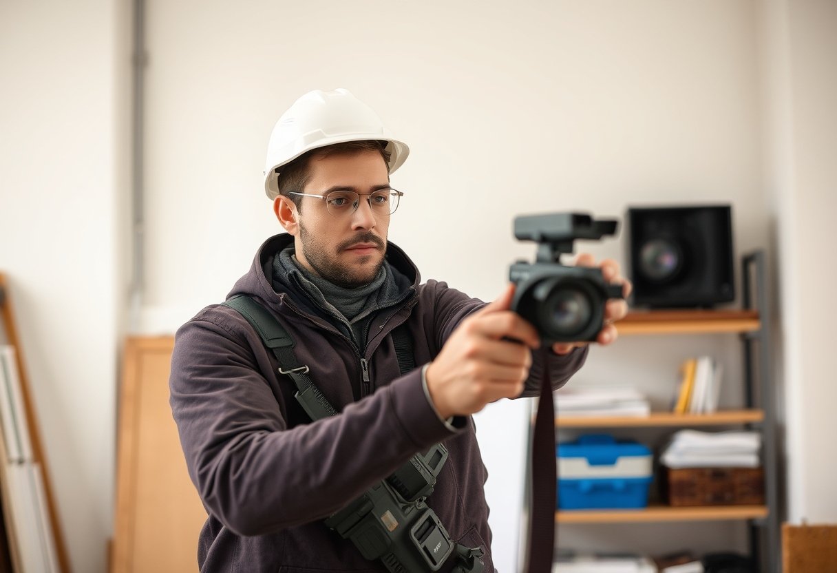 Imagen de un profesional de Técnico Laboral en Vigilancia y Seguridad Privada realizando actividades propias de los estudios realizados