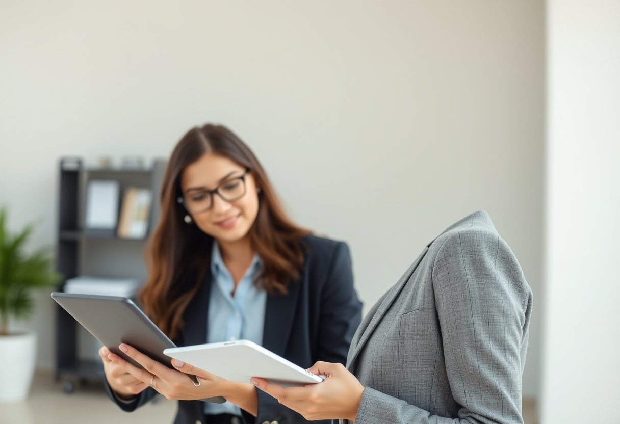 Imagen de un profesional de Tecnología en Contabilidad y Finanzas realizando actividades propias de los estudios realizados